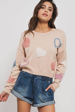 Load image into Gallery viewer, Urban Daizy - Heart of Fuzz Knit Crewneck Sweater