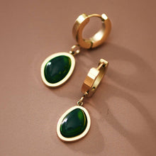 Load image into Gallery viewer, Mia Accessories - 18K Gold Plated Waterproof Stainless Steel Drop Earrings - 7570