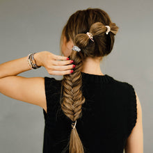 Load image into Gallery viewer, K'lani hair tie bracelets - "Wild" Animal Print with Pink Accent Hair Tie Bracelets