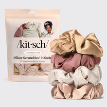 Load image into Gallery viewer, KITSCH - Pillow Scrunchies® in Satin 4pc - Blush