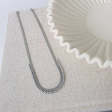 Load image into Gallery viewer, Pretty Simple - Herringbone Tennis Necklace - WATERPROOF