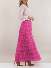 Load image into Gallery viewer, UZ Wholesale Store - A-Line High Waisted Solid Color Tulle Skirts Bottoms
