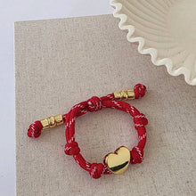 Load image into Gallery viewer, Pretty Simple - Knotty Cord Heart Bracelet - WATERPROOF