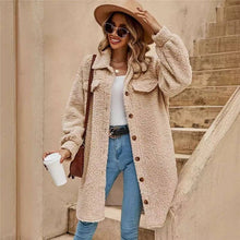 Load image into Gallery viewer, UZ Wholesale Store - Solid Color Lapel Woolen Open-Front Overcoat