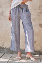 Load image into Gallery viewer, Urban Daizy - Linen Wide-Leg Drawstring Pants