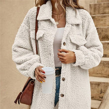 Load image into Gallery viewer, UZ Wholesale Store - Solid Color Lapel Woolen Open-Front Overcoat