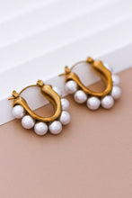Load image into Gallery viewer, Mia Accessories - 18K Gold Plated Waterproof Stainless Steel Hoop Earrings - 7019