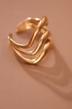 Load image into Gallery viewer, Mia Accessories - 18K Gold Plated Waterproof Stainless Steel Ring - 7855