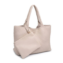Load image into Gallery viewer, Moda Luxe - Solana Woven Vegan Leather Tote