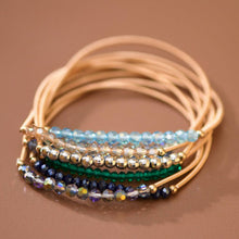 Load image into Gallery viewer, Mia Accessories - Boho Layered Spring Coil Guitar String Bracelet Set - 8178