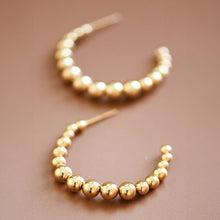 Load image into Gallery viewer, Mia Accessories - 18K Gold Plated Waterproof Stainless Steel Hoop Earrings - 7470