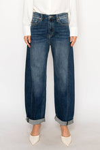 Load image into Gallery viewer, ARTEMIS VINTAGE - HIGH RISE RELAXED TAPERED DARK WASH BARREL JEANS