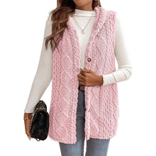 Load image into Gallery viewer, EmberLoom - Women's Reversible Faux Fur outwear Vest with Buttons