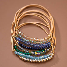 Load image into Gallery viewer, Mia Accessories - Boho Layered Spring Coil Guitar String Bracelet Set - 8178