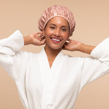 Load image into Gallery viewer, KITSCH - Kitsch Shower Cap 2pc Set - Terracotta & Brown