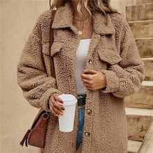 Load image into Gallery viewer, UZ Wholesale Store - Solid Color Lapel Woolen Open-Front Overcoat