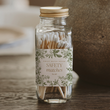 Load image into Gallery viewer, Sweet Water Decor - Green Delft White Tip Safety Matches - 60 Count