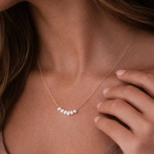 Load image into Gallery viewer, Mia Accessories - 18K Gold PVD Plated Waterproof Stainless Steel Pearl Necklace - 6776