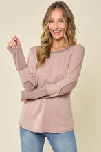 Load image into Gallery viewer, LMT3426-Sweet creature thermo top: MOCHA / XL