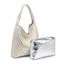 Load image into Gallery viewer, Moda Luxe - Ellery Mixed Material Woven Hobo