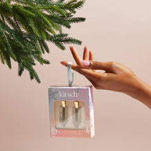 Load image into Gallery viewer, KITSCH - Holiday Gift of Glam Creaseless Clips 2pc Set - Rhinestone
