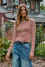 Load image into Gallery viewer, Urban Daizy - Contrast Seam Turtleneck Knit Top