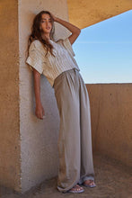 Load image into Gallery viewer, By Together - W1124 | Knit Sweater Crochet Round Neck Short Sleeve Top