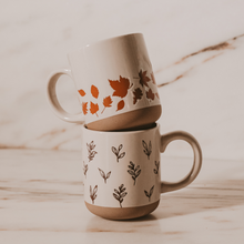 Load image into Gallery viewer, Sweet Water Decor - *NEW* Brown Leaves Stoneware Coffee Mug - Fall Decor & Gifts