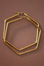 Load image into Gallery viewer, Mia Accessories - 18K Gold Plated Waterproof Stainless Steel Hoop Earrings - 7151