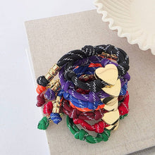 Load image into Gallery viewer, Pretty Simple - Knotty Cord Heart Bracelet - WATERPROOF
