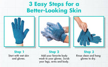 Load image into Gallery viewer, Exfoliating Shower Gloves - (Pack of 4 Gloves): Heavy Exfoliation