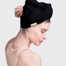 Load image into Gallery viewer, Quick Dry Hair Towel - Eco Black