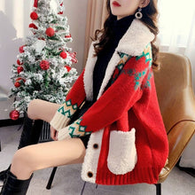 Load image into Gallery viewer, UZ Wholesale Store - Loose Fit Thick Knit Christmas Jacquard Sweater