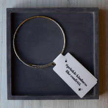 Load image into Gallery viewer, Lenny & Eva - Norah Bangle-Silver | Beaded Bracelet | Delicate Jewelry