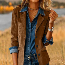 Load image into Gallery viewer, EmberLoom - Western Style Faux Suede Motorcycle Jacket