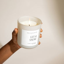 Load image into Gallery viewer, Sweet Water Decor - Let It Snow 15 oz Soy Candle, Matte Jar - Home Decor
