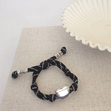 Load image into Gallery viewer, Pretty Simple - Knotty Cord Heart Bracelet - WATERPROOF