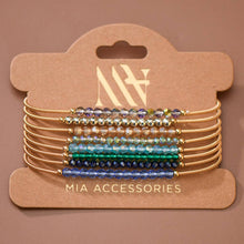 Load image into Gallery viewer, Mia Accessories - Boho Layered Spring Coil Guitar String Bracelet Set - 8178
