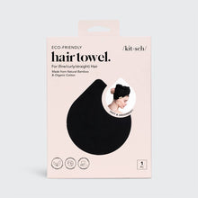 Load image into Gallery viewer, Quick Dry Hair Towel - Eco Black
