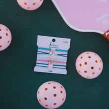 Load image into Gallery viewer, K'lani hair tie bracelets - "Rally" Pickleball with Pink & Green Hair Tie Bracelets