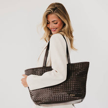 Load image into Gallery viewer, Pretty Simple - Woven Tiffany Organizer Tote Bag