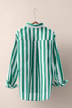 Load image into Gallery viewer, Urban Daizy - Oversized Stripe Button Down Collared Shirt