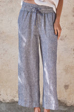 Load image into Gallery viewer, Urban Daizy - Linen Wide-Leg Drawstring Pants