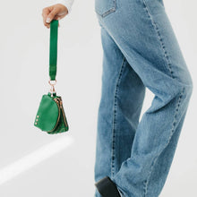 Load image into Gallery viewer, Wonderlust Woven Dual Pouch Wristlet: Tan Checkered