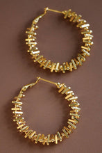 Load image into Gallery viewer, Mia Accessories - 18K Gold PVD Plated Waterproof Stainless Steel Hoop Earrings - 7460