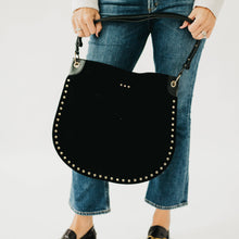 Load image into Gallery viewer, Pretty Simple - Rosalie Rivet Suede Hobo Bag