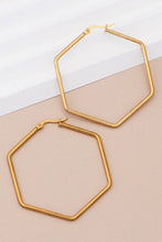 Load image into Gallery viewer, Mia Accessories - 18K Gold Plated Waterproof Stainless Steel Hoop Earrings - 7151