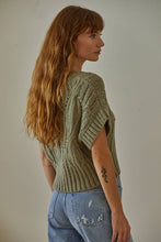 Load image into Gallery viewer, By Together - W1124 | Knit Sweater Crochet Round Neck Short Sleeve Top
