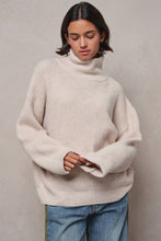 Load image into Gallery viewer, Urban Daizy - Relaxed Waffle Knit High Neck Sweater