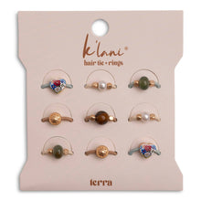 Load image into Gallery viewer, K'lani hair tie bracelets - "Terra" Earth Tones Hair Tie Rings